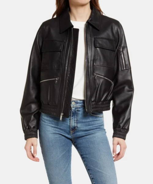 Vanguard Classic Leather Bomber Jacket