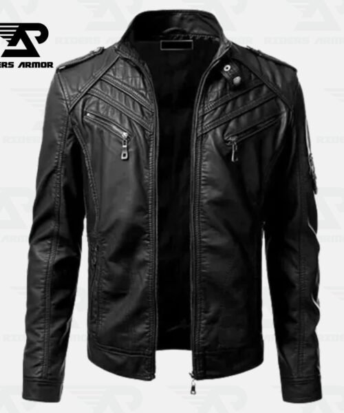 BlackRider Lambskin Leather Biker Jacket