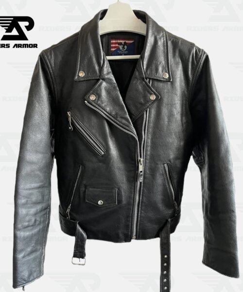 IconX Classic Black Ramones Motorcycle Jacket