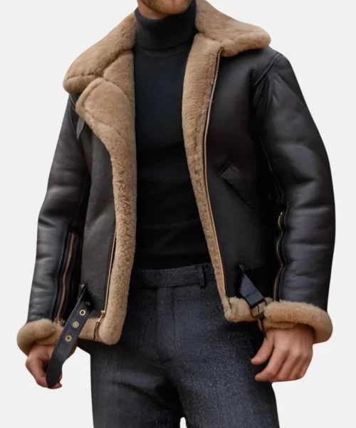 Aero B3 RAF Aviator Sheepskin Shearling Jacket