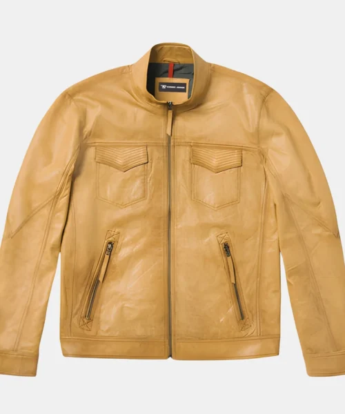 Butterfly Distressed Soft Leather Jacket