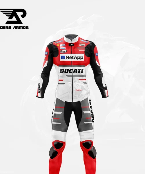 Ducati Jorge Lorenzo 2018 Real Leather Motorcycle Suit