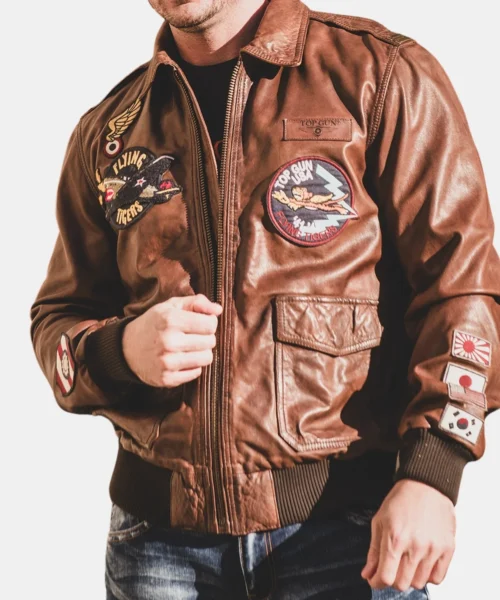Flying Falcon Leather Jacket
