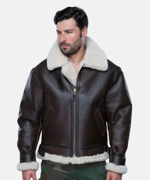 Heritage B-3 Bomber Sheepskin Leather Jacket