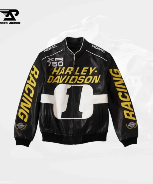 Ignition Men’s Leather Racing Jacket – Black