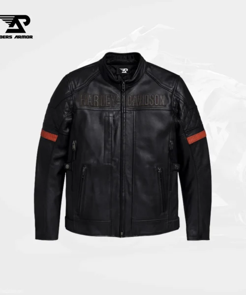 Vanocker Men’s Waterproof Triple Vent Leather Jacket